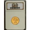 Image 3 : 1857 $5 PR65 Cameo NGC. Just two proof half eagles of 