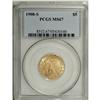 Image 3 : 1908-S $5 MS67 PCGS. This frosty Superb Gem is a gorge 
