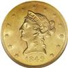 Image 1 : 1849 $10 MS64 NGC. Although No Motto Liberty eagles ar 