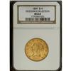 Image 3 : 1849 $10 MS64 NGC. Although No Motto Liberty eagles ar 