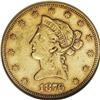 Image 1 : 1876-CC $10 AU50 NGC. Winter 1-A, the only known dies. 