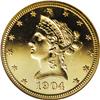 Image 1 : 1904 $10 PR64 Cameo NGC. Although the official proof m 