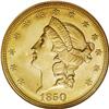 Image 1 : 1850 $20 MS65 NGC. A semi-reflective Gem and one of th 