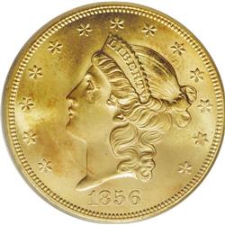1856-S $20 No Serif, Left S MS63 PCGS. When a ship beg 