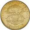 Image 2 : 1861-S $20 Paquet VF30 PCGS. The distinctive Paquet re 