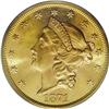Image 1 : 1871 $20 MS63 PCGS. Booming luster sweeps this sharply 