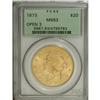 Image 3 : 1873 $20 Open 3 MS63 PCGS. The Open 3 is the more comm 