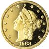 Image 1 : 1868 $20 PR64 Cameo PCGS. It is remarkable, and perhap 
