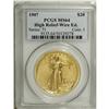 Image 3 : 1907 $20 High Relief, Wire Rim MS64 PCGS. Jeff Garrett 