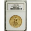 Image 3 : 1907 $20 High Relief, Wire Rim MS64 NGC. In his succin 