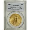 Image 3 : 1907 $20 High Relief, Wire Rim MS69 PCGS. Frank A. Lea 