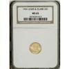 Image 3 : 1905 G$1 Lewis and Clark MS65 NGC. The early U.S. gold 
