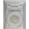 Image 1 : 1907-S 25C MS64 PCGS. Hints of tan-gold color visit hi 