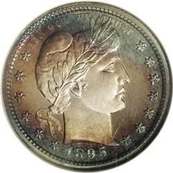 1895 25C PR68 S Cameo NGC. Nearly 400 proof 1895 quar 