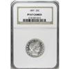 Image 3 : 1897 25C PR67 Cameo NGC. Brilliant silver-white surfac 