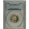Image 1 : 1912 25C PR65 Cameo PCGS. A splash of amber-russet gra 