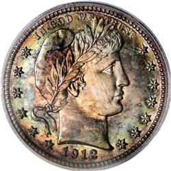 1912 25C PR67 Cameo PCGS. This is a spectacularly tone 