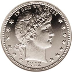 1912 25C PR67 Cameo NGC. This is a Superb Cameo proof 