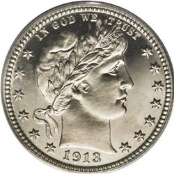 1913 25C PR67 Cameo PCGS. Ex: Bruce Scher. A flashy Su 