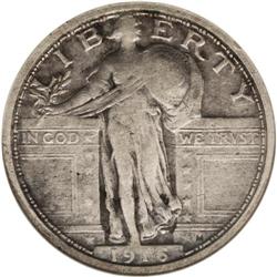 1916 25C XF40 NGC. An inherently attractive example of 