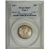 Image 3 : 1917 25C Type One MS67 PCGS. Golden and russet rim col 