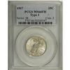 Image 1 : 1917 25C Type One MS66 Full Head PCGS. An attractive T 