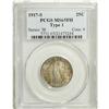 Image 3 : 1917-S 25C Type One MS65 Full Head PCGS. Dappled viole 