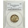 Image 3 : 1917-S 25C Type Two MS65 Full Head PCGS. Deep russet-g 