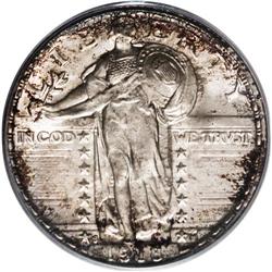 1918-S 25C MS67 PCGS. Wholly original and strictly of 