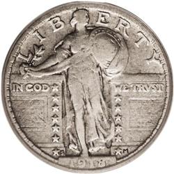 1918/7-S 25C VF20 PCGS. This is an attractive mid-grad 