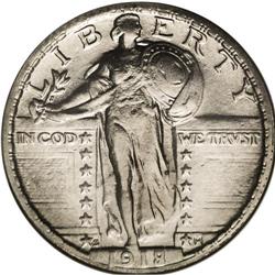 1918/7-S 25C --Whizzed--ANACS. XF45 Details. The underd 