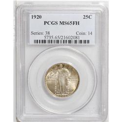 1920 25C MS65 Full Head PCGS. Highly appealing with at 