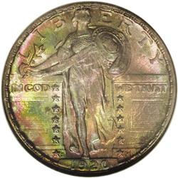 1920-S 25C MS67 S NGC. Awarded NGC''s coveted Star de 