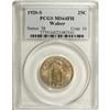 Image 3 : 1920-S 25C MS64 Full Head PCGS. Ex: Walser. Conditiona 