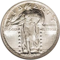 1921 25C MS66 Full Head NGC. Another key-date coin in 