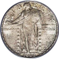 1926-S 25C MS66 PCGS. The 1926-S in Gem Full Head cond 