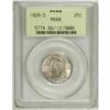 Image 1 : 1929-D 25C MS66 PCGS. Blue-violet patina with reddish- 
