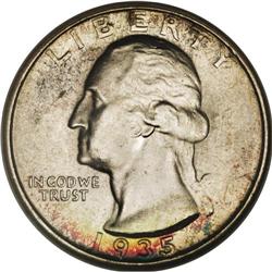 1935-D 25C MS67 NGC. This immensely appealing Superb G 