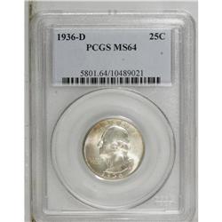 1936-D 25C MS64 PCGS. The 1936-D is becoming to be con 