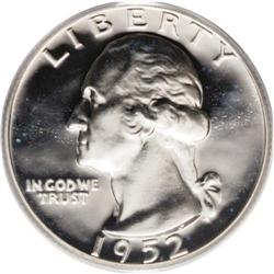 1952 25C Superbird PR65 Deep Cameo PCGS. Although unde 