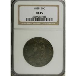 1829 50C XF45 NGC. O-104, R.3. The early die state of 