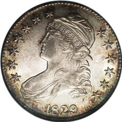 1829 50C Small Letters MS65 NGC. O-108a, R.3. Lovely g 