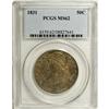 Image 1 : 1831 50C MS62 PCGS. O-104, R.1. Die lines show below t 