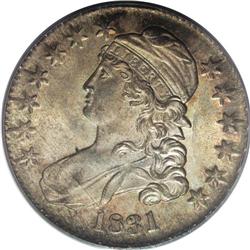 1831 50C MS64 PCGS. O-110, R.2. This is an attractive, 