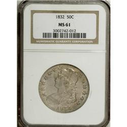 1832 50C Small Letters MS61 NGC. O-102, R.1. The so-ca 