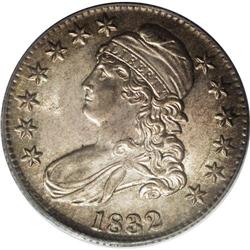 1832 50C Small Letters MS63 PCGS. O-103, R.1. A die lu 