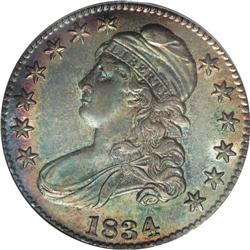 1834 50C Large Date, Large Letters MS64 PCGS. O-101, R 
