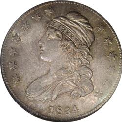 1834 50C Small Date, Small Letters MS63 NGC. O-121, R. 