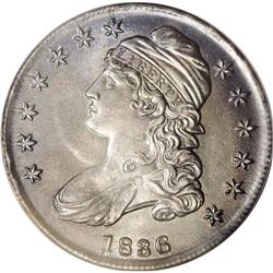 1836 50C Lettered Edge MS63 ICG. O-104a, R.3. Later di 