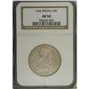 Image 3 : 1836 50C Reeded Edge AU58 NGC. The reeded edge variety 
